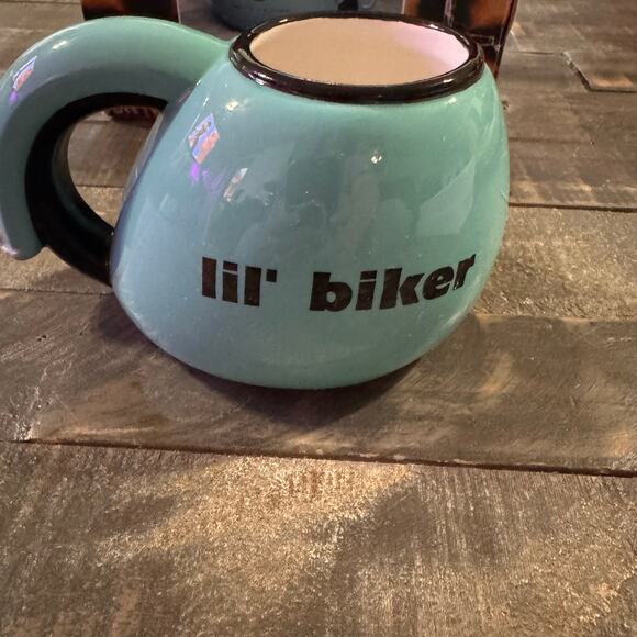 1998 Harley-Davidson Tank Blue Lil' Fat Boy Drinking Cup/Mug New in Box - Picture 5 of 7